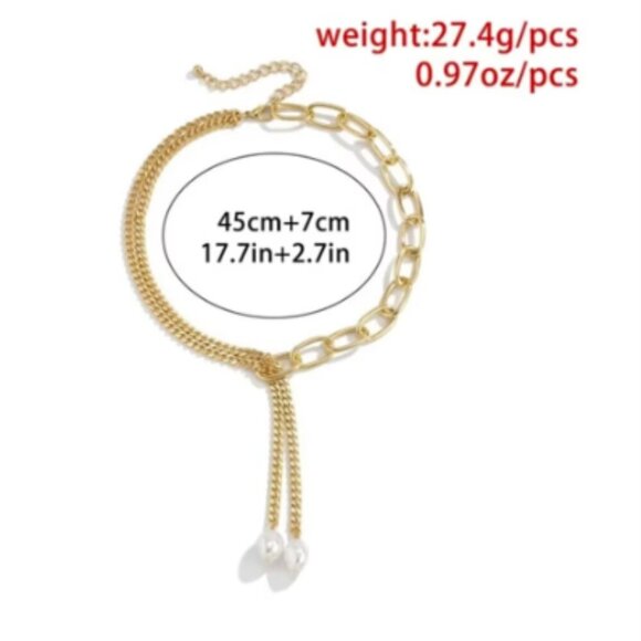 Fashion Hip Hop Long Imitated Pearl Pendant Tassel Necklace For Women Boho - Picture 6 of 6